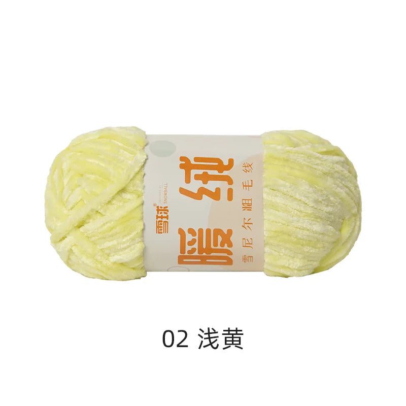 Fil à tricoter 100g, fil de glace douce, fil de coton tricoté à la main pour écharpe, Crochet de bricolage tricoté à la main