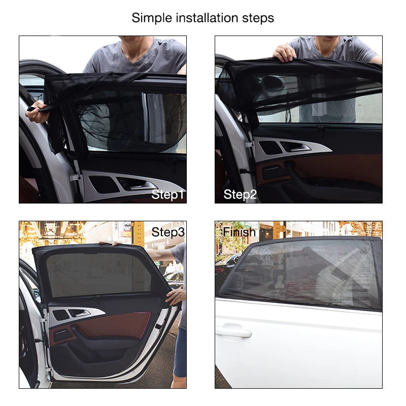Rideau de protection Uv pour pare-soleil arrière, 2 pièces, accessoires de style de voiture, Tapasol Lynk et Co 01