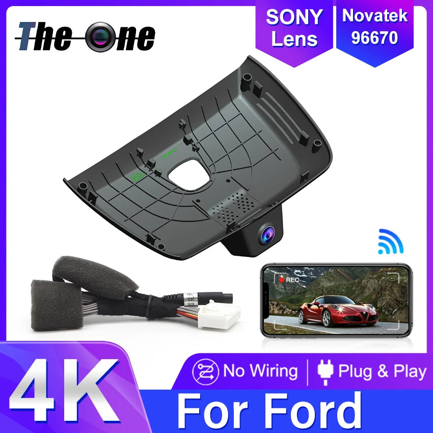 Nouveau! Caméra de tableau de bord DVR de voiture Plug and Play 4K pour BYD Song Plus Seal U Sealion 6 DMi EV 2020 2021 2022 2023 2024 2025, Dashcam pour BYD