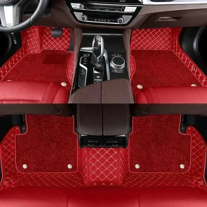 Tapis de sol de voiture 7D Double couche, pour Jetour X70 Plus, sept sièges 2021, coussinets de pied automobiles personnalisés, couverture de tapis Automobile, accessoires intérieurs