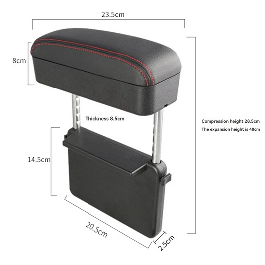 Rallonge d'accoudoir avec rangement de console, support de coude, assistant de bras, accessoire B, évaluation réglable, recommandé