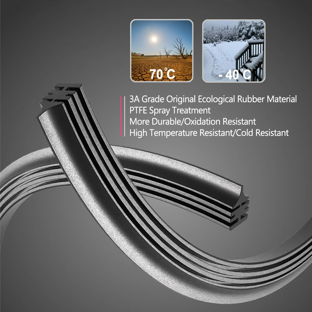Balais d'essuie-glace avant pour citroën c-elysee 2012 – 2022, Peugeot 301, essuie-glace de remplacement (paire/ensemble), ajustement Exact, sans traces