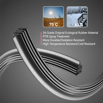 Balais d'essuie-glace avant pour citroën c-elysee 2012 – 2022, Peugeot 301, essuie-glace de remplacement (paire/ensemble), ajustement Exact, sans traces