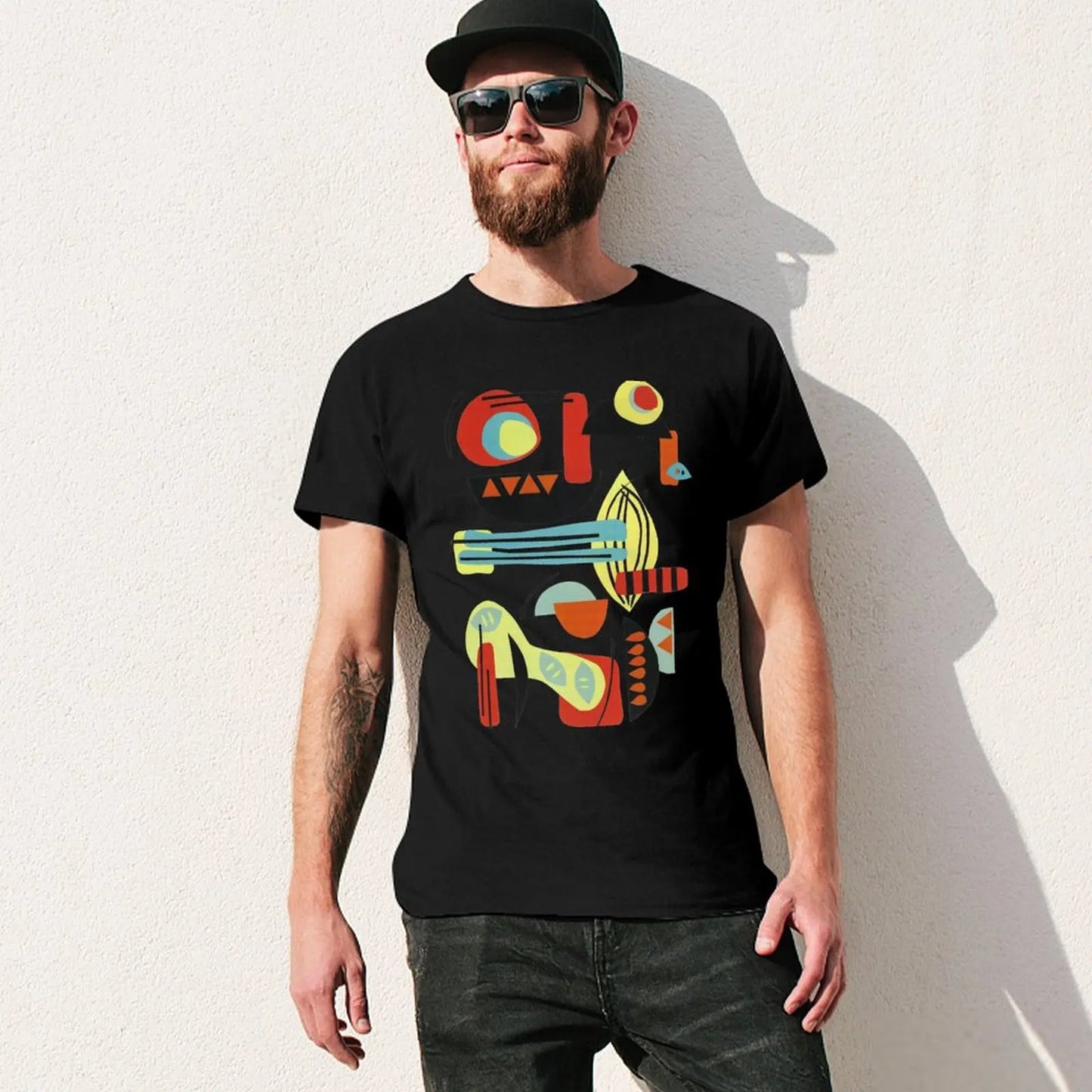 Mad About Mid Mod T-Shirt chemises d'affliction de créateur de luxe t-shirts pour hommes
