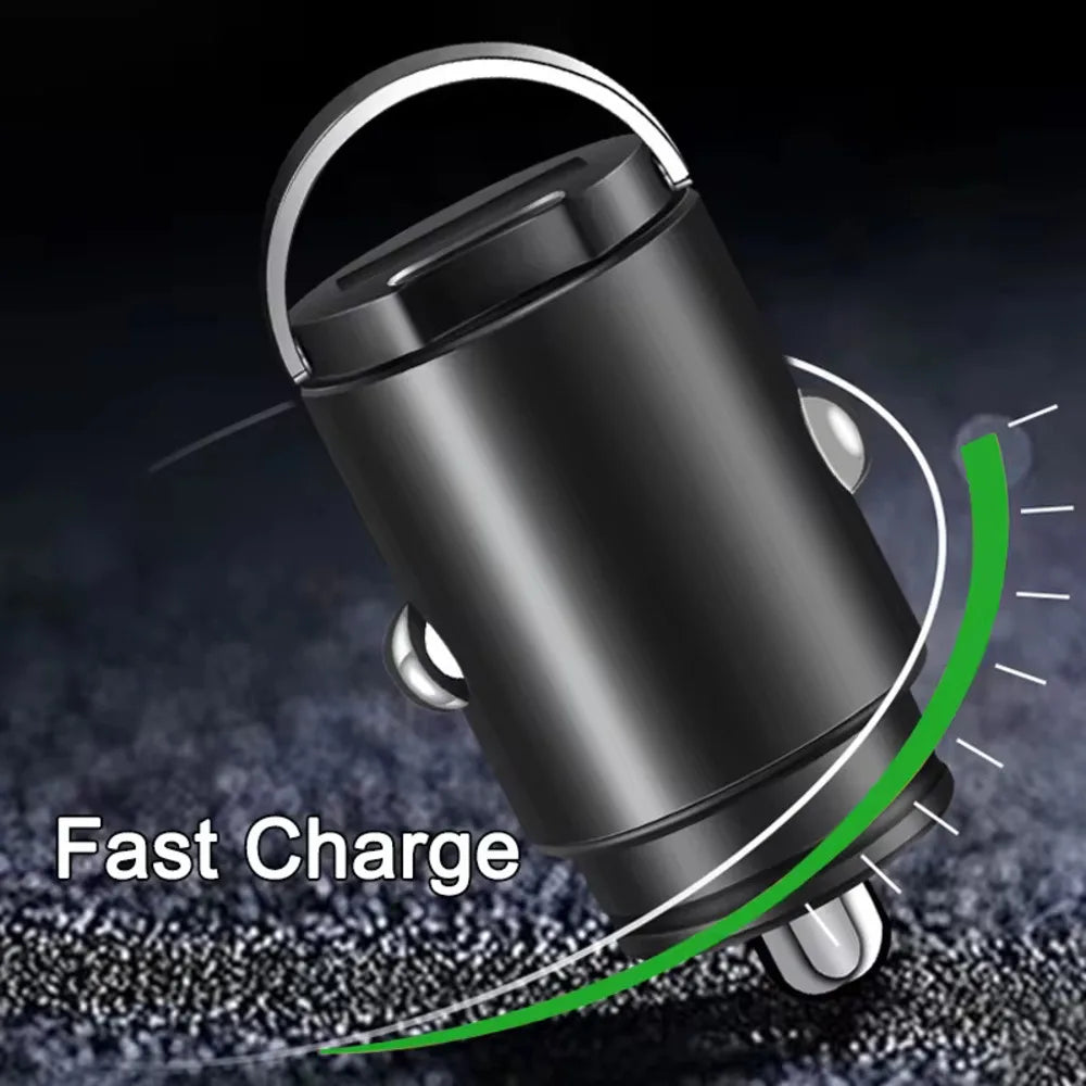 200W mini chargeur de voiture charge rapide pour iPhone QC3.0 mini PD USB Type C chargeur de téléphone portable de voiture pour Xiaomi Samsung Huawei