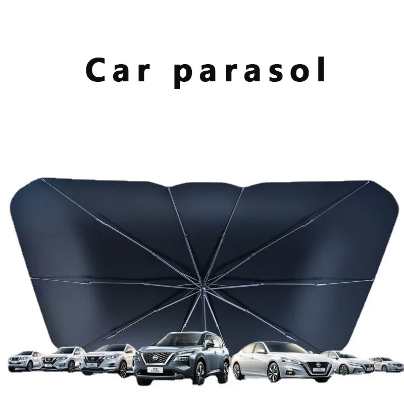 Pare-soleil parapluie pare-soleil pare-brise avant de voiture pare-soleil de voiture voiture avec parasol pliant pare-soleil de protection solaire