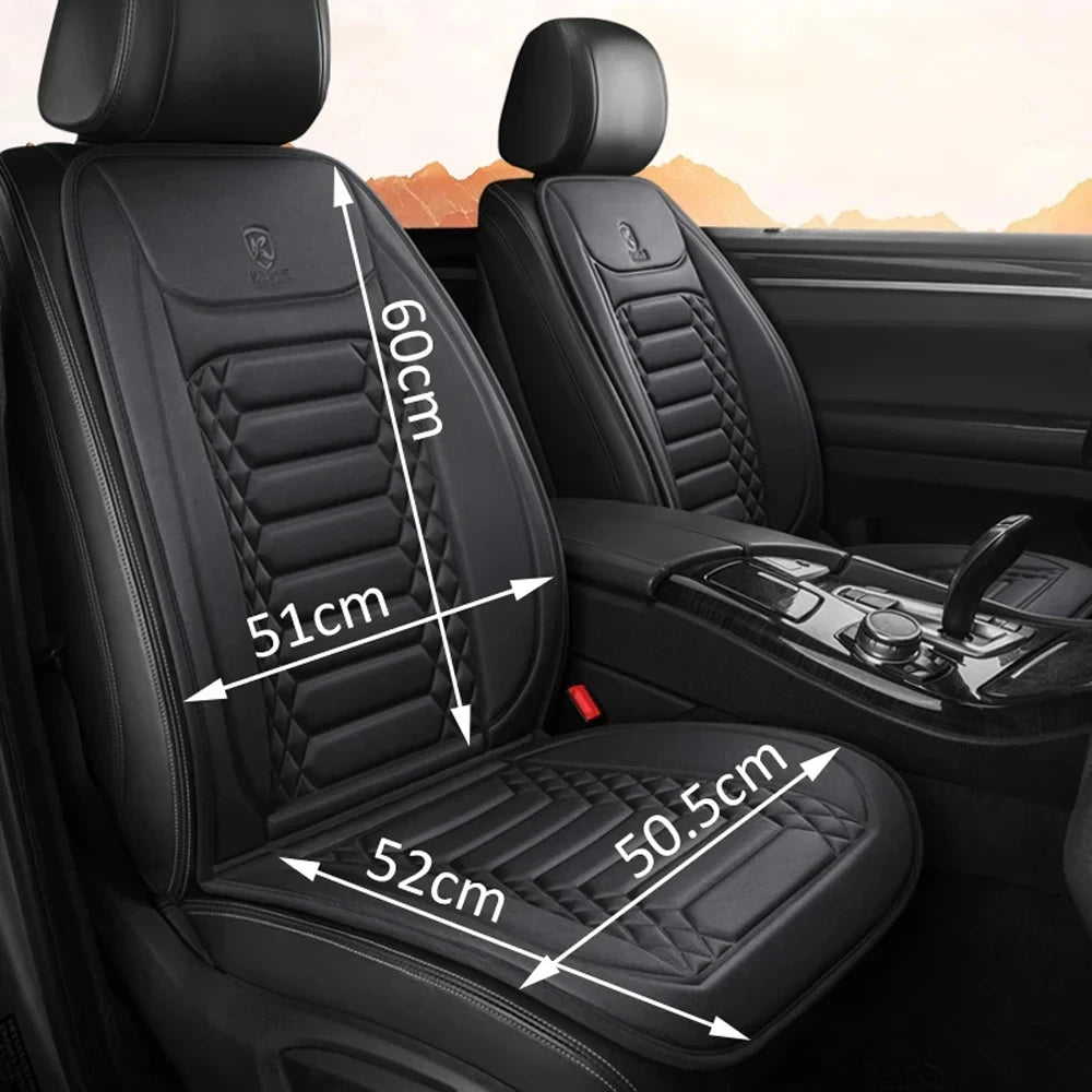 1/2 pièces hiver chauffé housse de siège de voiture 12V chauffage plus chaud coussin de siège de voiture Auto universel siège de voiture protecteur cape couverture tampons ensemble