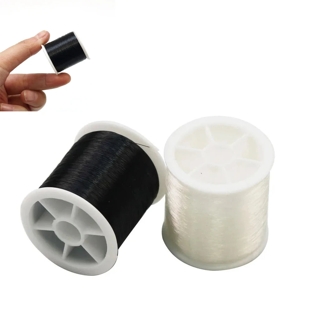 Fil Invisible en Nylon de 100M, fil inelastique pour Bracelet, cordon de bijoux, fil pour suspendre des ornements, passionnés de couture, 0.13mm