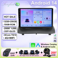 Android pour Ford Fiesta MK7 2009 - 2017 haute performance CPU tactile vidéo Bluetooth stéréo QLED écran Carplay vidéo DSP DVD