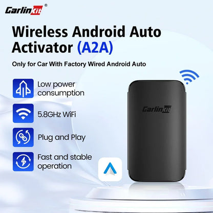 2026 CarlinKit Android Auto adaptateur sans fil Smart Ai Box Plug and Play Bluetooth WiFi connexion automatique pour les voitures automatiques Android filaires