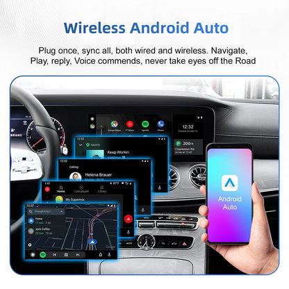 CarPlay sans fil Android Auto pour Mercedes Benz 2019 – 2022 NTG6.0 système MBUX Bluetooth GPS Nav Wifi mise à jour de l'écran multimédia