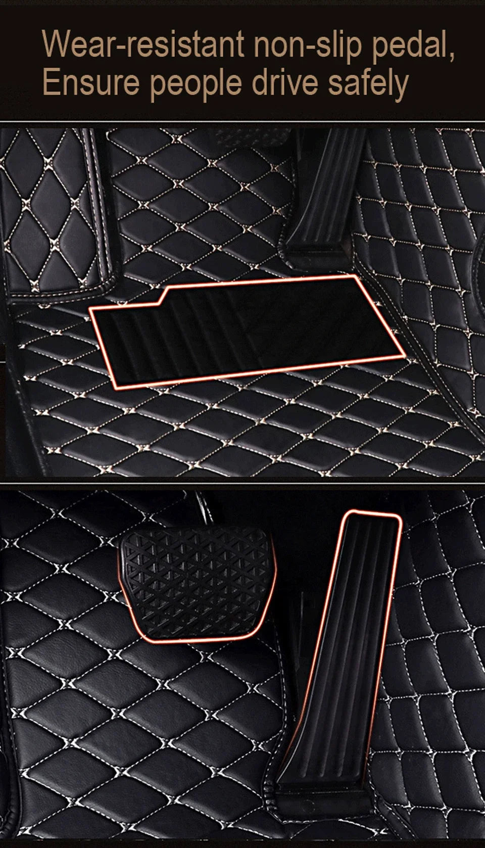 Tapis de sol de voiture en cuir sur mesure pour HYUNDAI, tapis, tapis, repose-pieds, accessoires, détails intérieurs, coupé Genesis, Fête 20, Fête 25, Fête 35