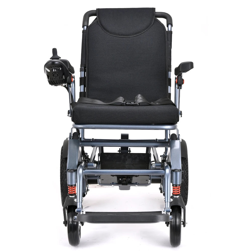 Fauteuil roulant électrique motorisé en aluminium, Joystick léger et Portable automatique, fauteuil roulant électrique pour personnes âgées handicapées