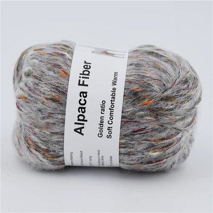 Fil épais tricoté en alpaga, 50g, aiguille colorée chaude, Crochet, écharpe tricotée à la main, fil de laine en coton Alize