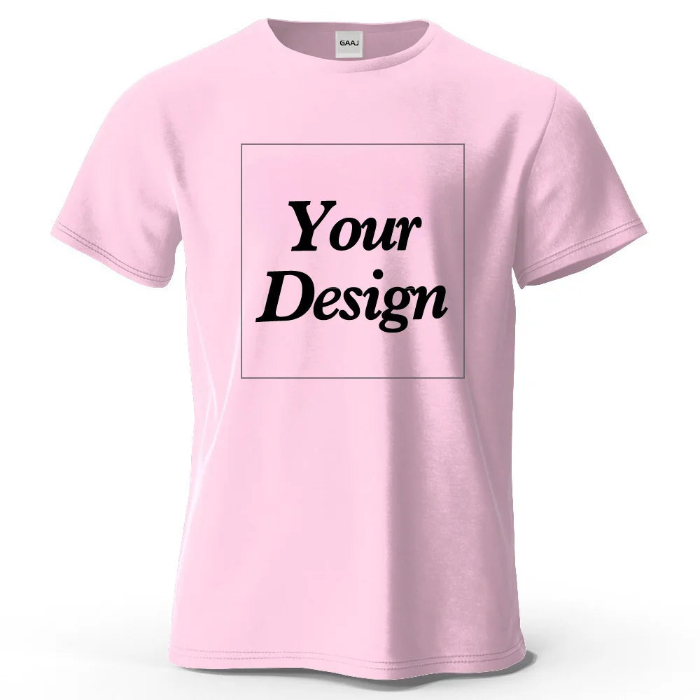 T-shirt personnalisé t-shirt personnalisé t-shirt personnalisé bricolage imprimer votre photo marque Logo texte hommes femmes 100% coton cadeau Premium