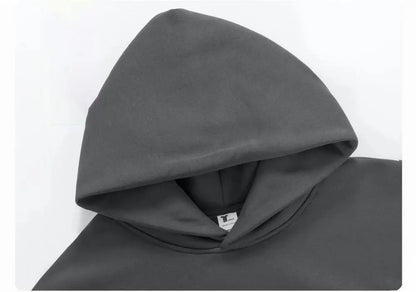500GSM poids lourd mode hommes sweats à capuche nouveau automne hiver décontracté épais coton hommes haut couleur unie sweat à capuche mâle