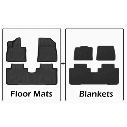 Tapis de sol de voiture Zeekr 7X 2024 2025 2026, 5 sièges, doublure de chargement toutes saisons, coussinet de coffre, accessoires imperméables en TPE