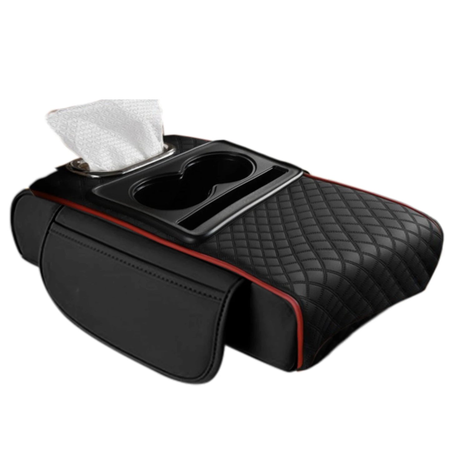 Coussin d'extension multifonctionnel pour accoudoir de voiture, coussin de console centrale épaissi de 7,5 cm, support de coude, organisateur de voiture