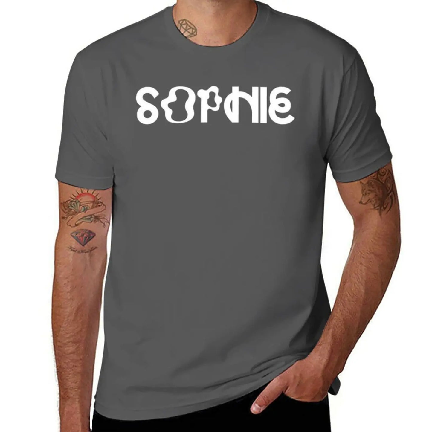 SOPHIE msmsmsm-تي شيرت برقبة دائرية للرجال، ملابس هيب هوب للأولاد، منسوجات قطنية، جديد