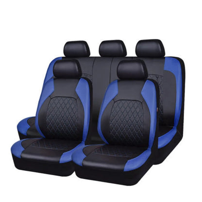 Ensemble complet de housses de siège de voiture, 9 pièces, housses de Protection imperméables et antidérapantes en cuir PU, accessoires universels pour camions et Van SUV