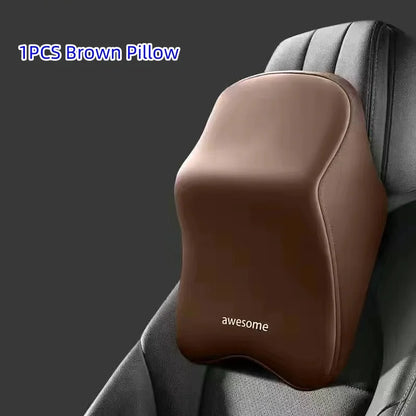 Appui-tête de soutien lombaire pour voiture, oreiller lombaire en mousse à mémoire de forme, oreiller universel doux pour le cou, coussin de siège de voiture