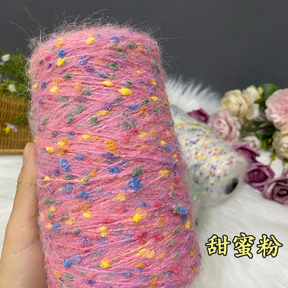 250G/groupe bonbons haricots Mohair doux moyen épais laine tricot écharpe pull automne et hiver à la main laine fil Crochet fil