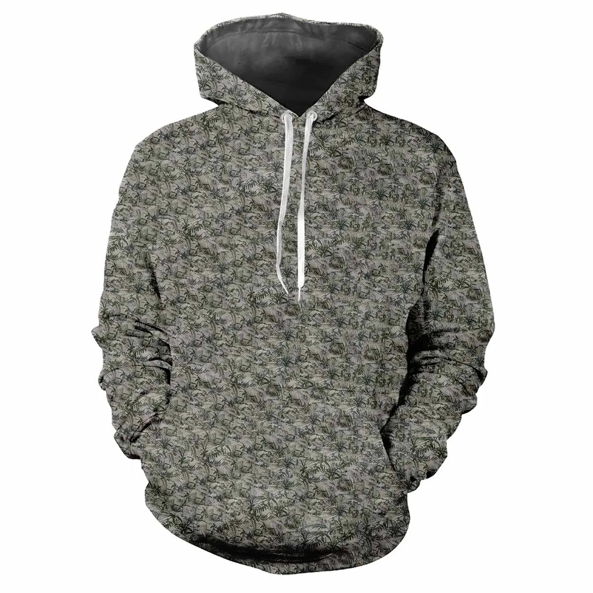 Camouflage chasse animaux en plein air Camouflage printemps et automne hommes à capuche rue tendance ample confortable haut décontracté vêtements