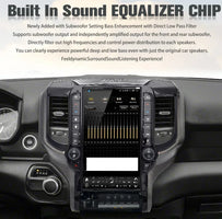 13.6 pouces Android écran Radio GPS Carplay voiture multimédia lecteur vidéo stéréo Navi unité principale pour Dodge Ram 2019 2020 2021 2022