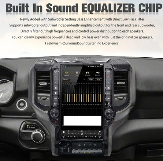 13.6 pouces Android écran Radio GPS Carplay voiture multimédia lecteur vidéo stéréo Navi unité principale pour Dodge Ram 2019 2020 2021 2022