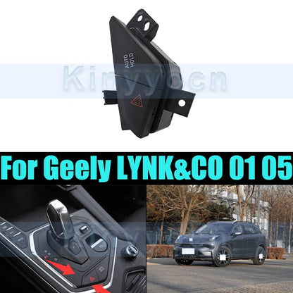 Bouton de verrouillage des feux d'avertissement, interrupteur de déverrouillage pour Geely LYNK & CO 01 05, interrupteur d'éclairage de secours, un interrupteur de verrouillage