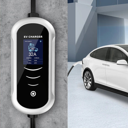 IPENGEN Portable EV chargeur Wallbox Type2 câble 32A 7KW prise CEE EVSE Type1 boîte de charge j1772 adaptateur pour voiture de véhicule électrique