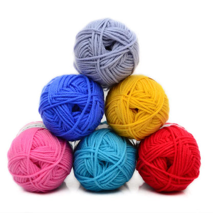Fil de laine à tricoter en coton doux et doux pour bébé, fil de velours en fibres épaisses, fil de laine à tricoter à la main pour pull de bricolage