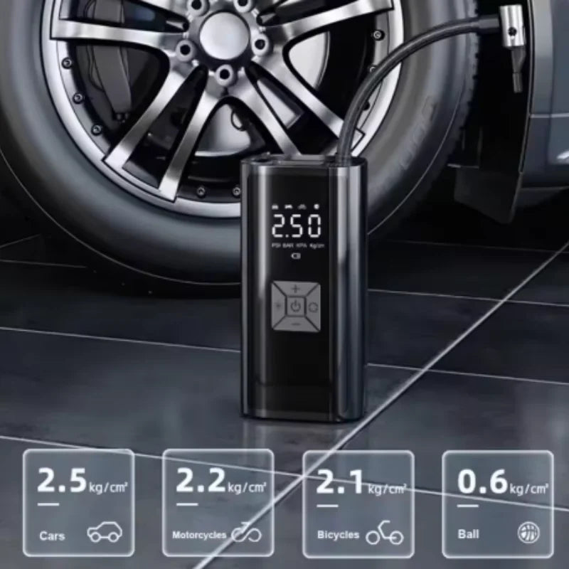 Pompe à Air sans fil, gonfleur de pneus électrique Portable pour voiture, vélo, moto, Mini compresseur d'air, injecteur d'air pour pneus