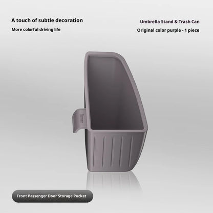 ZEEKR 7X poubelle de voiture, boîte de rangement de parapluie de porte de voiture, boîte de rangement étanche en Silicone, pièces de Modification d'accessoires de voiture
