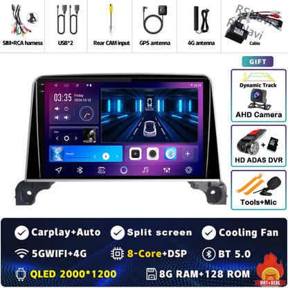 Autoradio Android 15 Carplay pour Peugeot 5008 4008 3008 2017 2018 2019 2020 lecteur vidéo multimédia Navigation GPS stéréo DVD BT