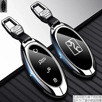 Housse de clé en métal de qualité supérieure pour BYD Yangwang U8/U9, étui de luxe à Protection complète pour clé de voiture, accessoires d'intérieur de voiture
