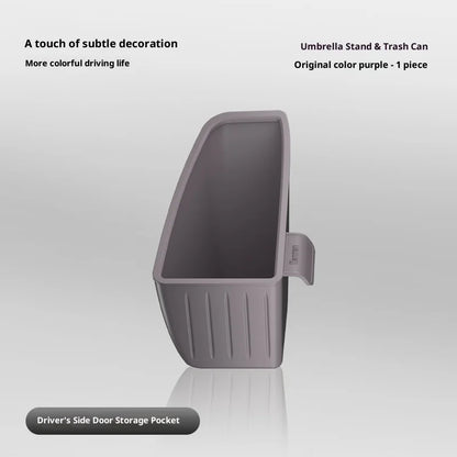 ZEEKR 7X poubelle de voiture, boîte de rangement de parapluie de porte de voiture, boîte de rangement étanche en Silicone, pièces de Modification d'accessoires de voiture