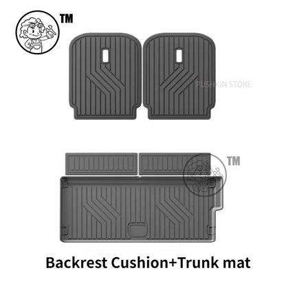 Tapis de sol de voiture pour Zeekr 9X 2025 2026, tapis de coffre en TPE et doublure de chargement, tapis de coffre toutes saisons, accessoires de doublure de sol