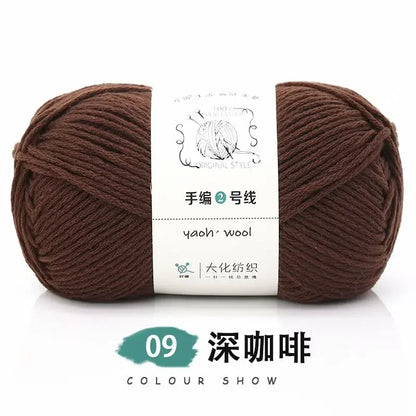 Fil de Coton Crocheté à la Main, 100g, Bricolage, Laine pour Bébé, Écharpe, Veste, Pull