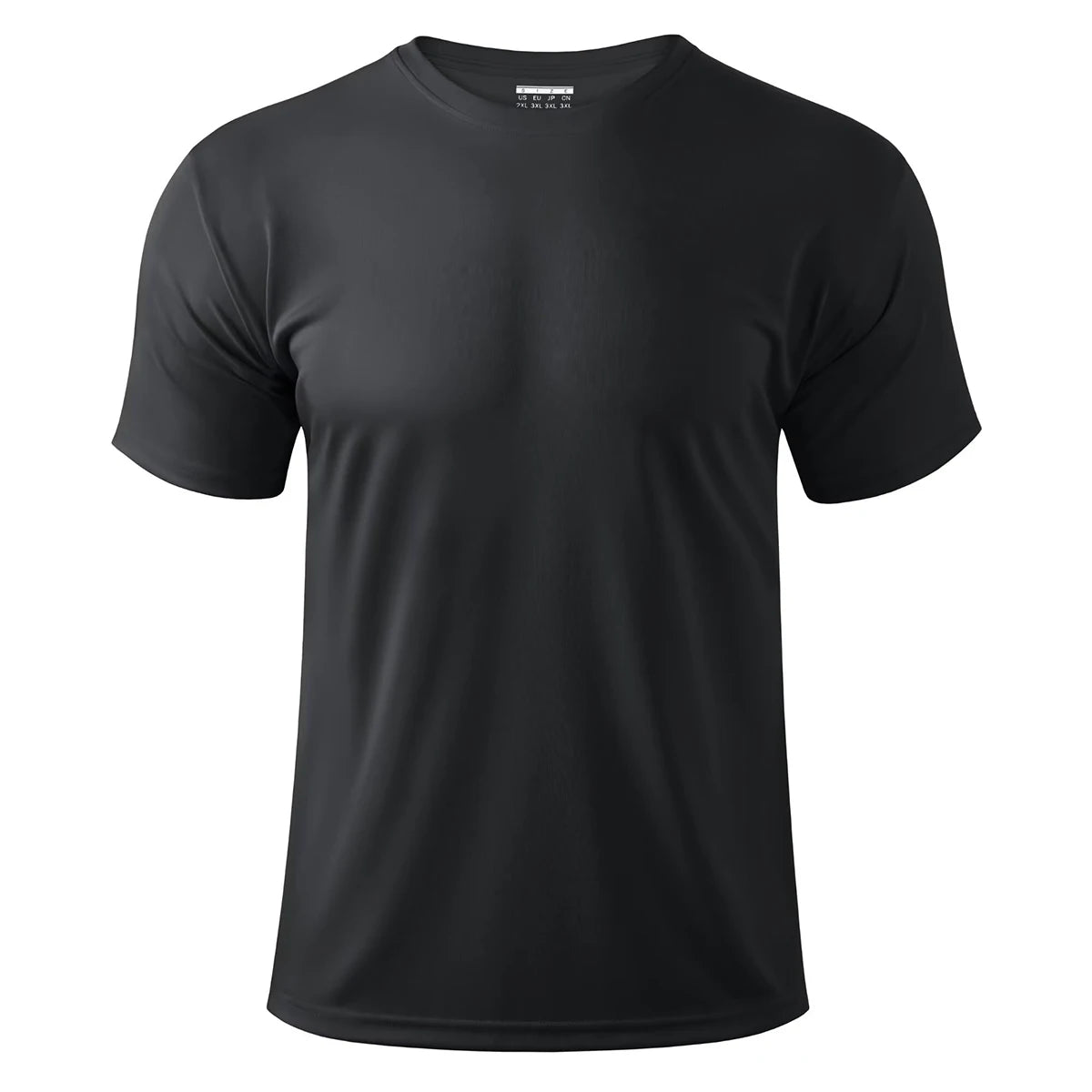 TACVASEN UPF 50 + UV chemise hommes col rond manches courtes basique été t-shirt style décontracté salle de sport Fitness course natation séchage rapide t-shirt hauts