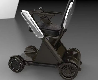 2025 nouveau fauteuil roulant électrique pliant entièrement automatique léger personnes âgées mobilité Scooter fauteuil roulant électrique