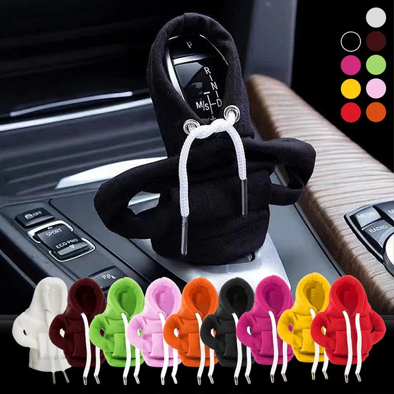 Mini couvercle à capuche pour changement de vitesse, couvercle de changement de vitesse, décoration de poignée de vitesse, adapté au levier de changement de vitesse de voiture universel automatique manuel, décor intérie