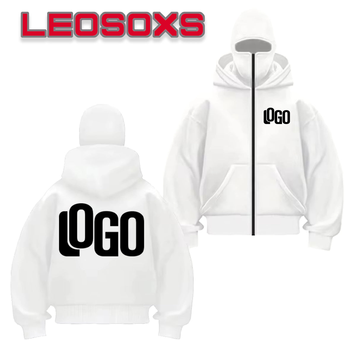 Bricolage modèle personnalisé LOGO vêtements de sport automne chaud à capuche masque sweat couleur unie sweat à capuche décontracté défilé de mode