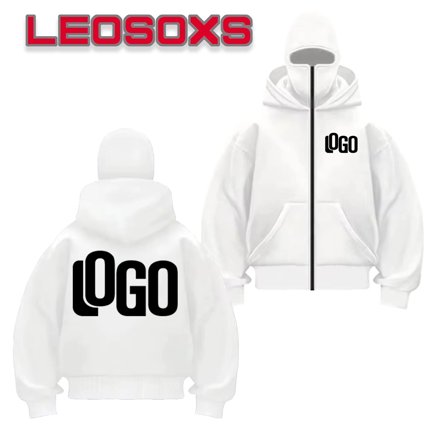Bricolage modèle personnalisé LOGO vêtements de sport automne chaud à capuche masque sweat couleur unie sweat à capuche décontracté défilé de mode