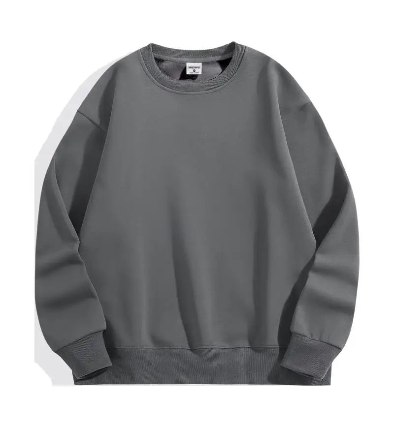 Bricolage Logo personnalisé 500GSM poids lourd hommes sweats à capuche nouveau automne hiver épais coton hommes haut couleur unie sweat à capuche pull