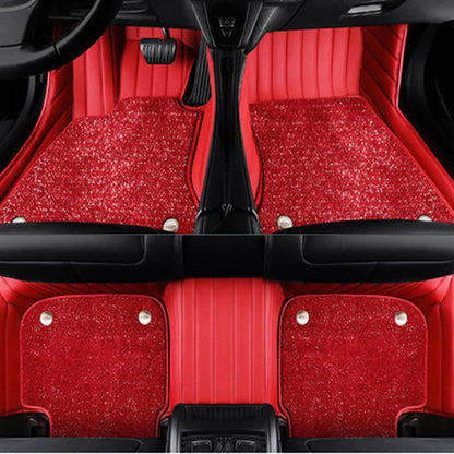 Tapis de sol de voiture personnalisé Double couche 5D, pour Mitsubishi Pajero Sport, accessoires de voiture, doublures de sol