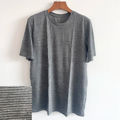 T-Shirt avec couche de Base en laine mérinos pour hommes, 180GSM, évacuant l'humidité, respirant, séchage rapide, Anti-odeur, taille ASIA