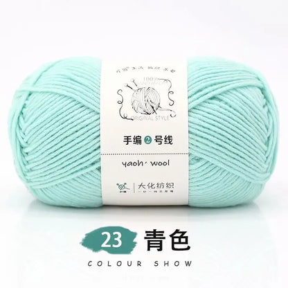 Fil de Coton Crocheté à la Main, 100g, Bricolage, Laine pour Bébé, Écharpe, Veste, Pull
