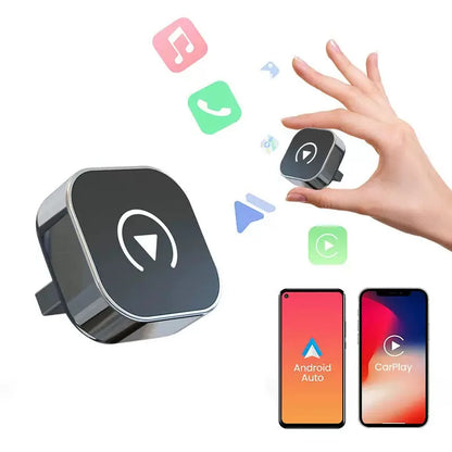 Adaptateur CarPlay sans fil 2 en 1 et adaptateur sans fil Android Auto, WiFi 5Ghz type-c/USB Plug Play CarPlay sans fil, 2026