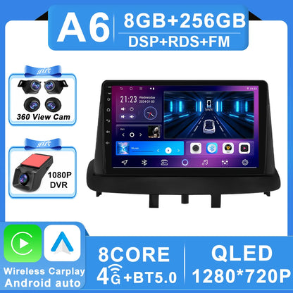 Android 16 pour Renault Megane 3 Fluence Samsung SM3 2008 - 2017 lecteur multimédia DSP CarPlay GPS autoradio